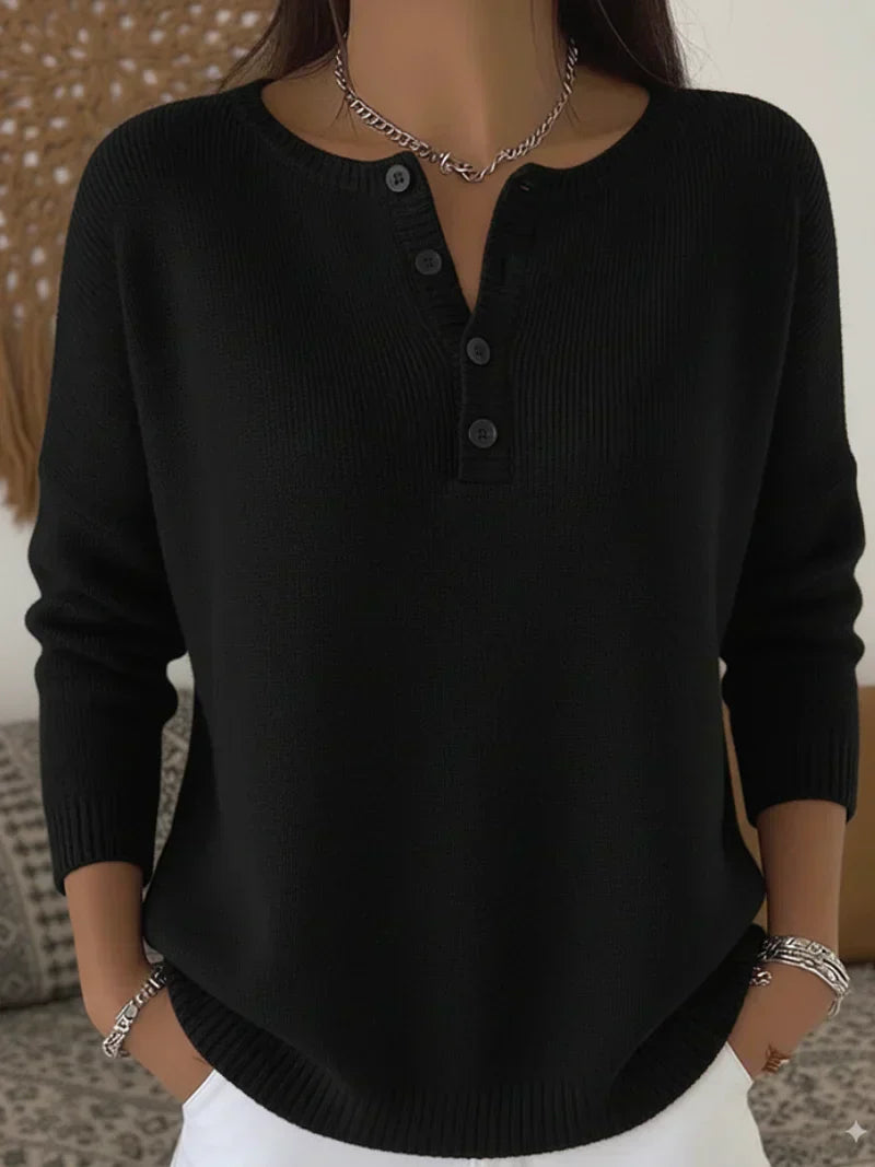 Mira | Button-Up Knit Sweater