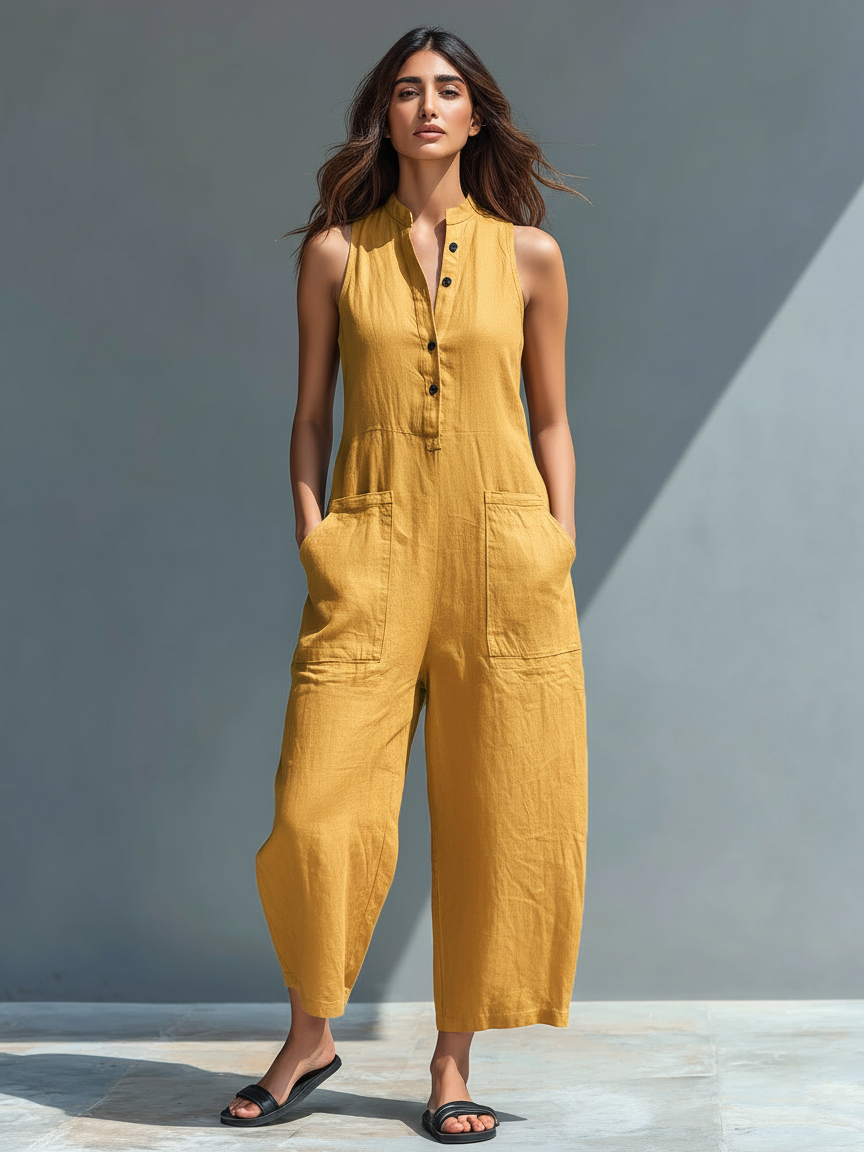 Nirelia – minimalist sleeveless jumpsuit
