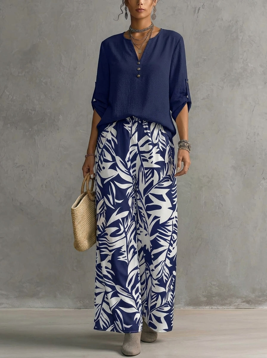 Josepha - Etherial Set with Cut Blouse