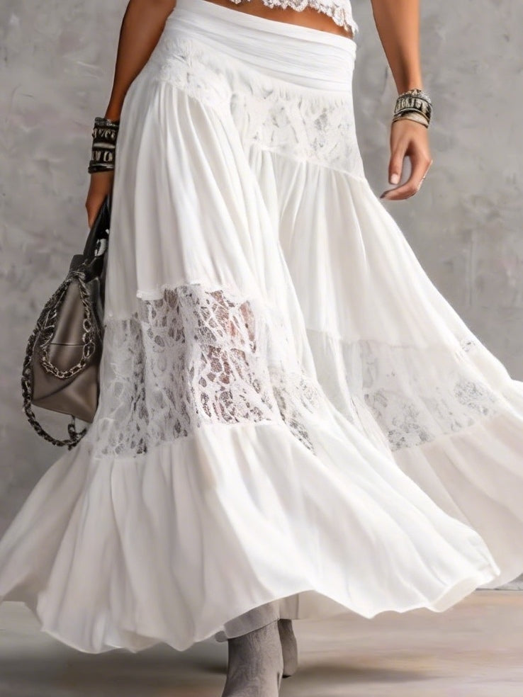 Idalia - set with lace top and long skirt