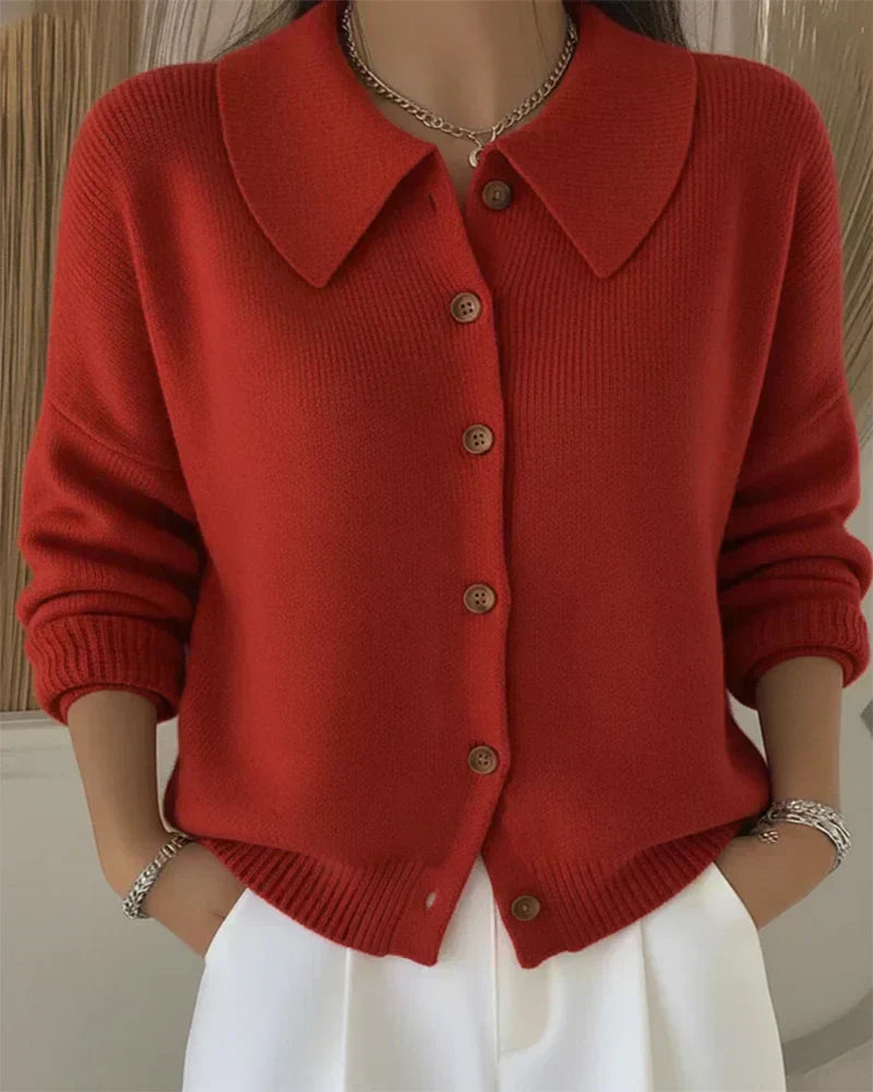 Sienna | Button Collar Cardigan