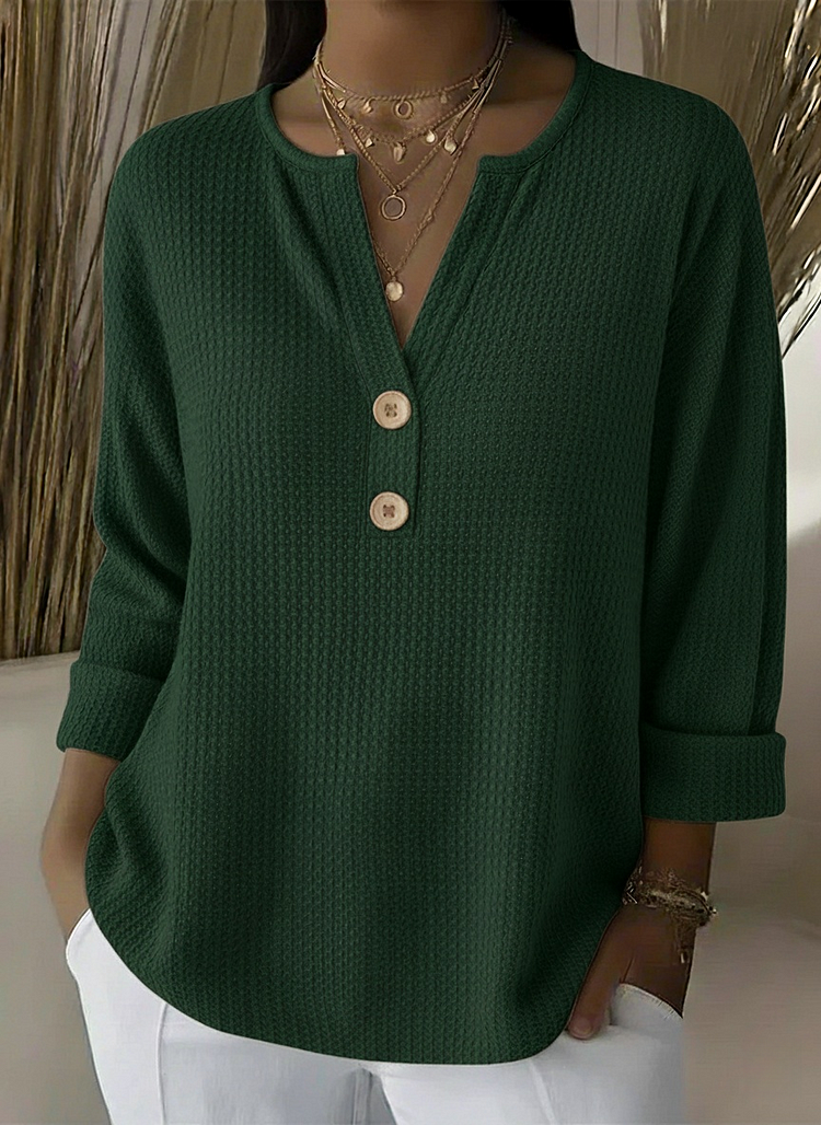 Chloe | Structural Sweater with Buttons