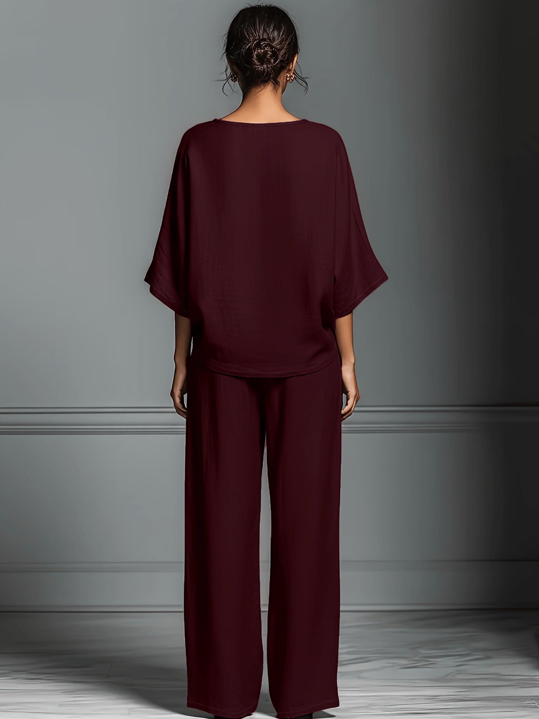 Constancia - Linen Set with Wide Pants