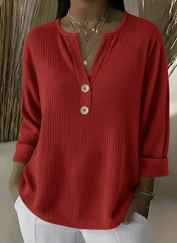 Chloe | Structural Sweater with Buttons