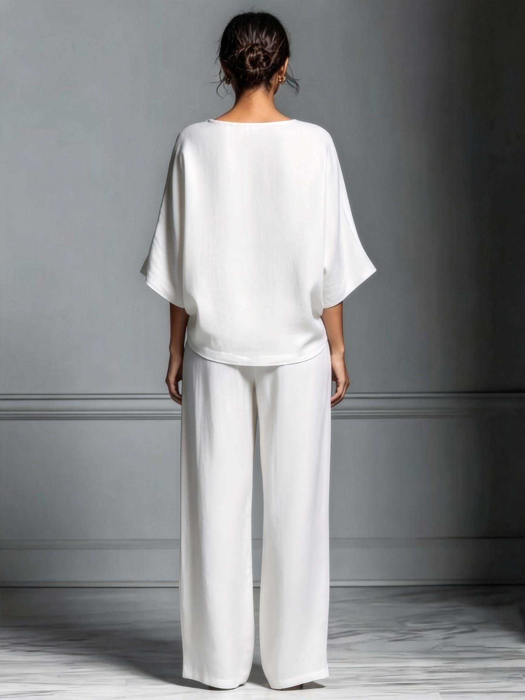 Constancia - Linen Set with Wide Pants