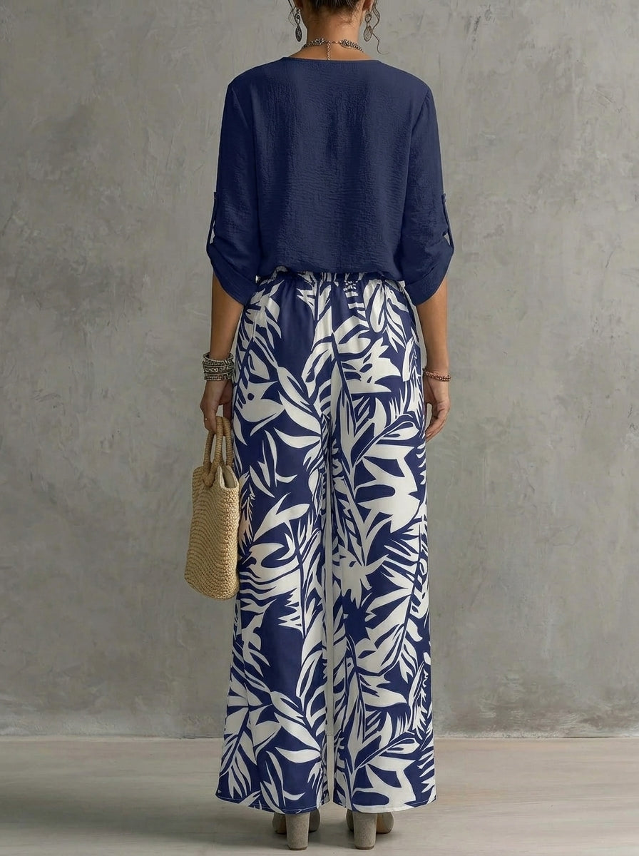 Josepha - Etherial Set with Cut Blouse