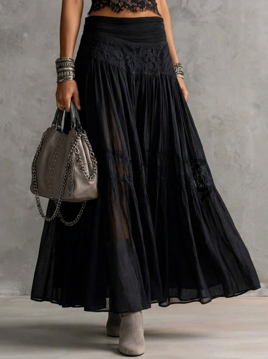 Melita - Women's Set with Airy Maxi Skirt