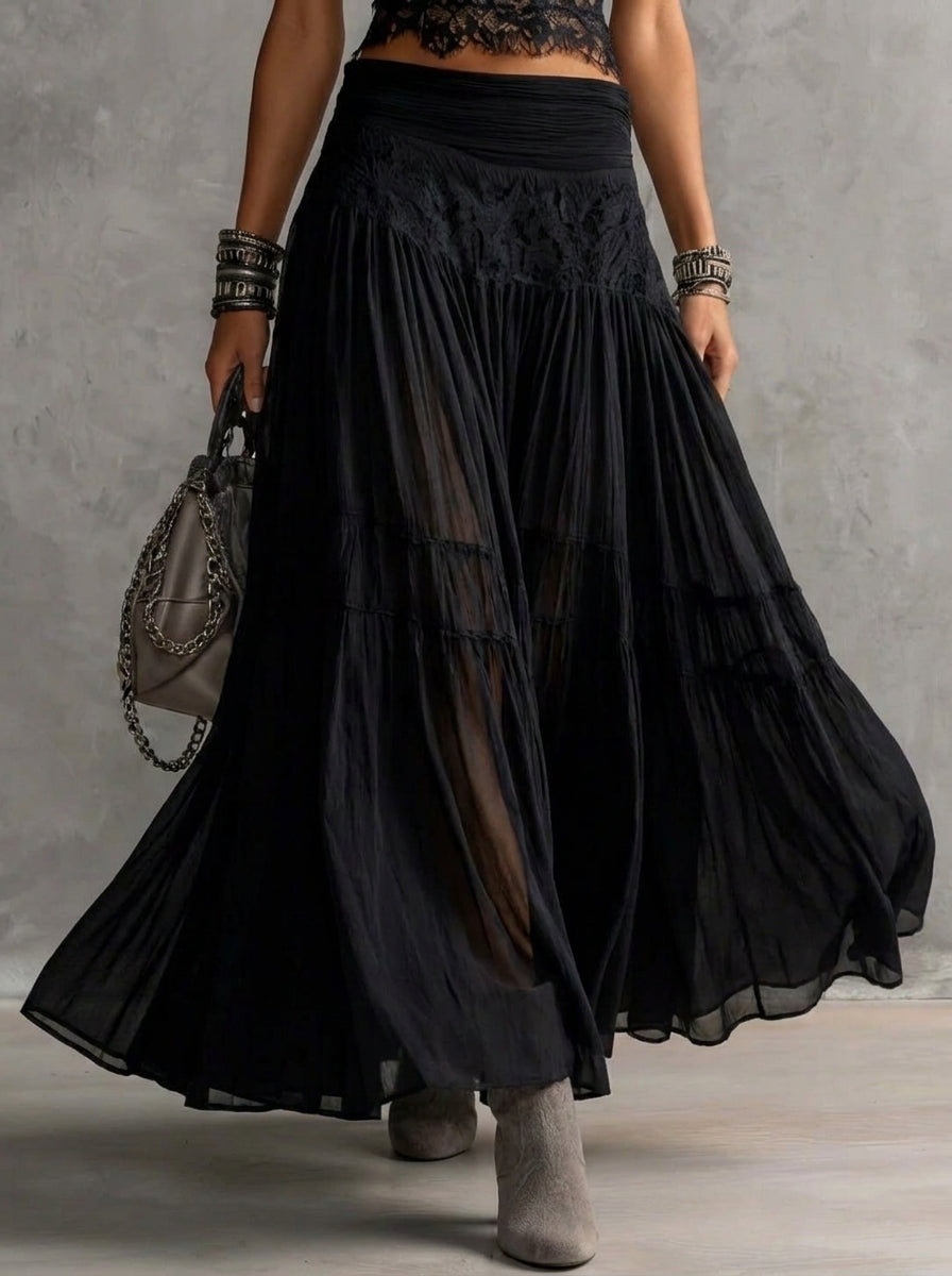 Melita - Women's Set with Airy Maxi Skirt
