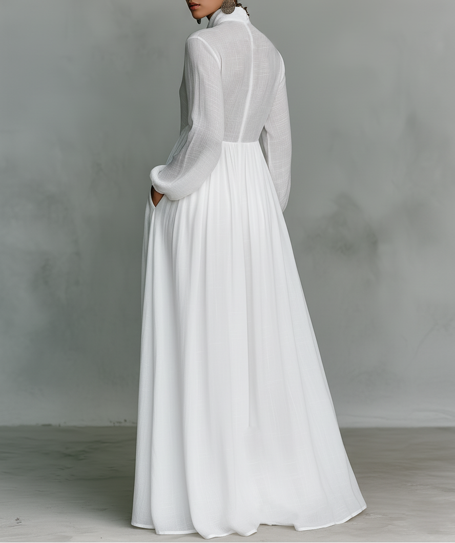 Serena | Long Maxi Dress with Buttons