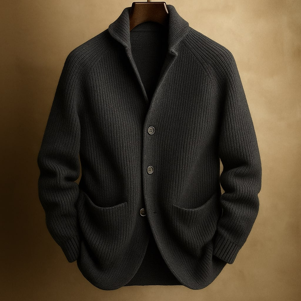 Jason Light Button-Up Knit Cardigan
