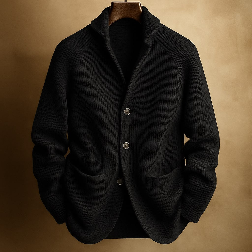 Jason Light Button-Up Knit Cardigan