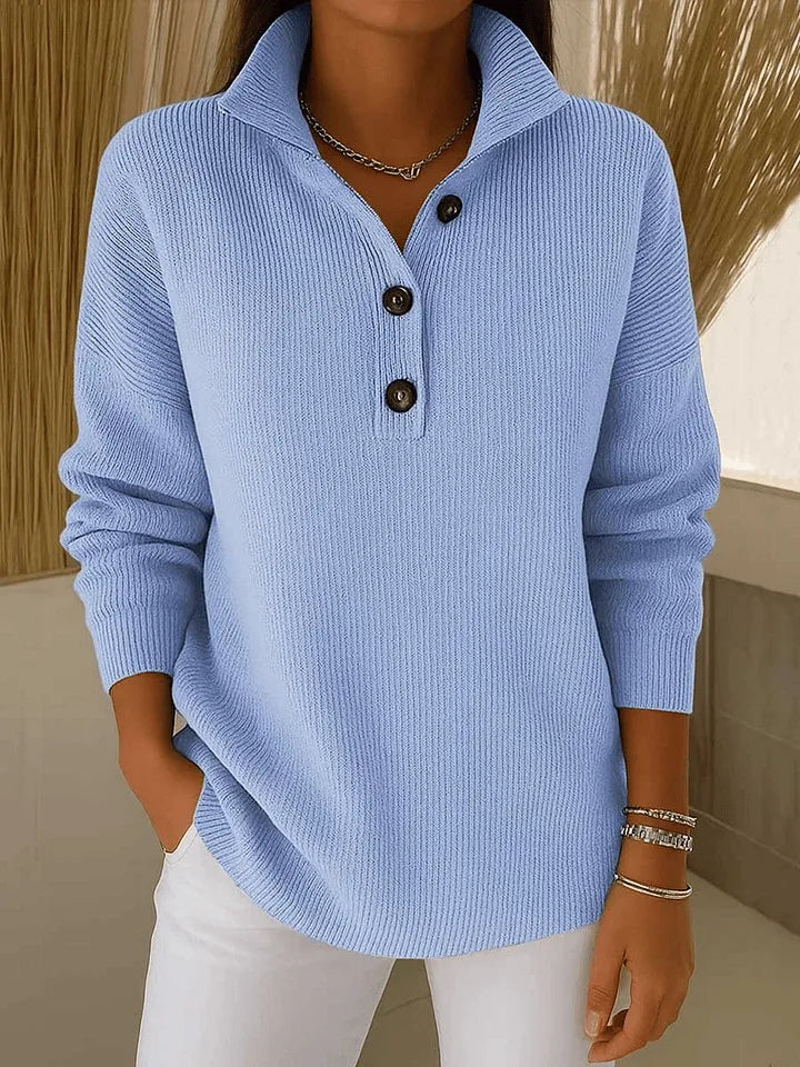 Felice | V-Neck Polo Sweater