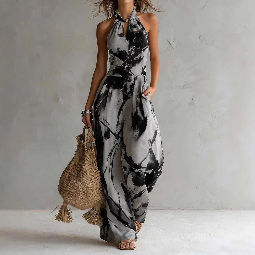 Paulina | Elegant Jumpsuit with Halter Neck and Open Back