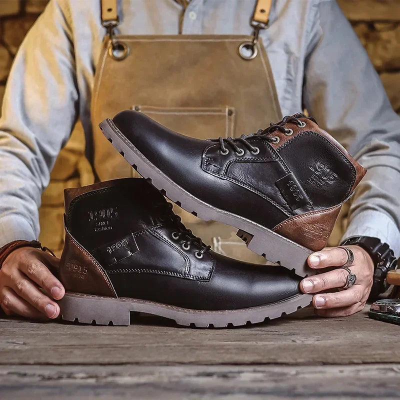 BRITISH-STYLE LEATHER BOOTS | CLASSIC ELEGANCE WITH EVERYDAY COMFORT