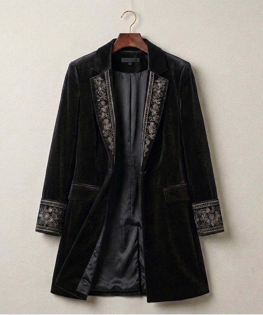 Elise™ | Velvet Statement Blazer