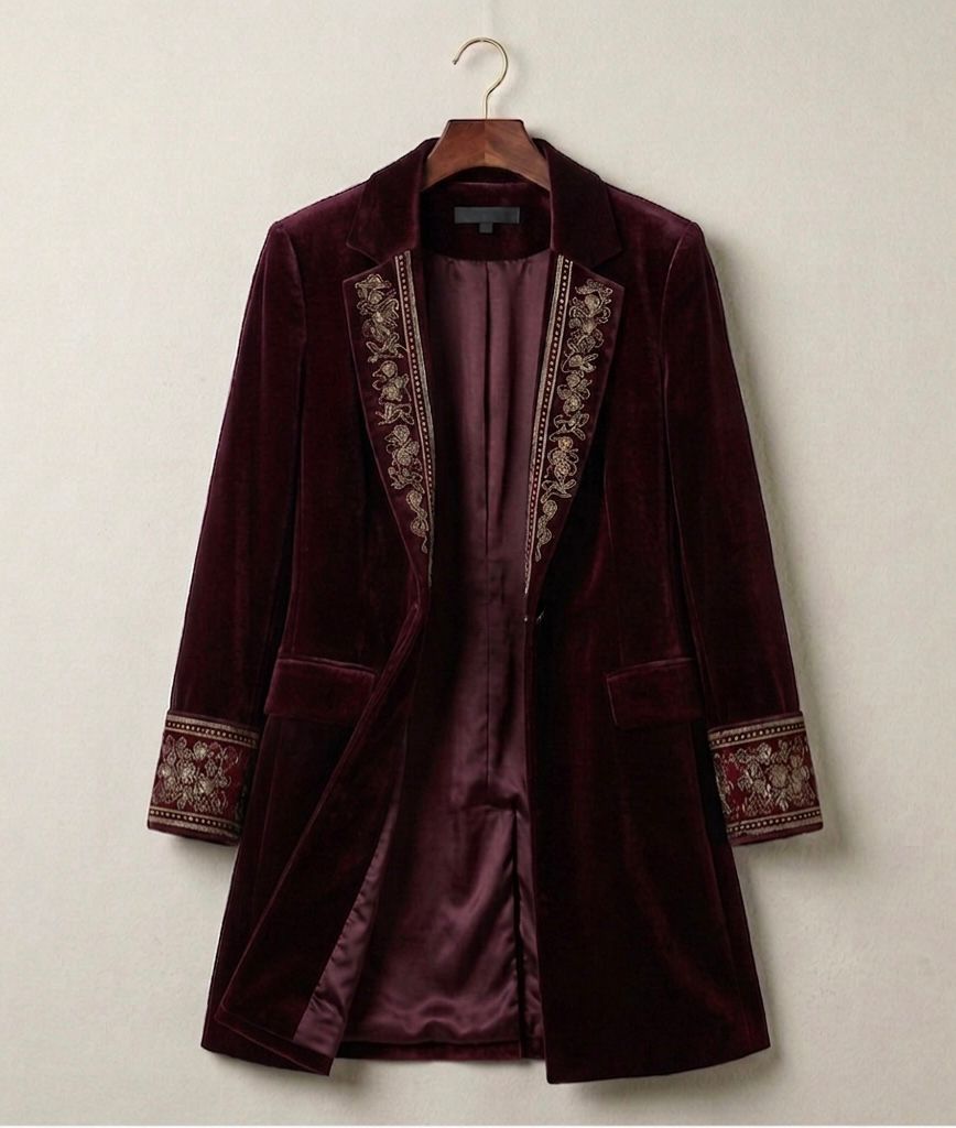 Elise™ | Velvet Statement Blazer
