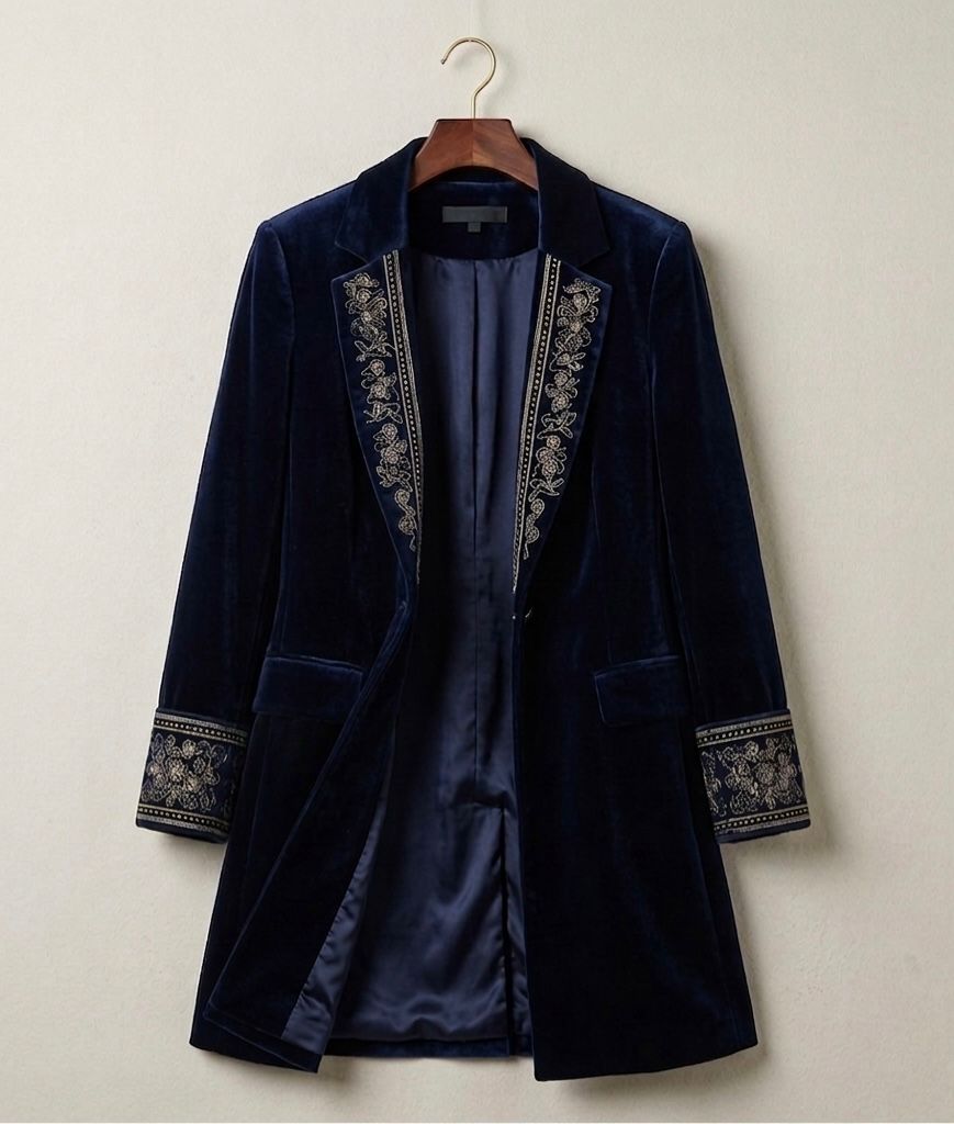 Elise™ | Velvet Statement Blazer