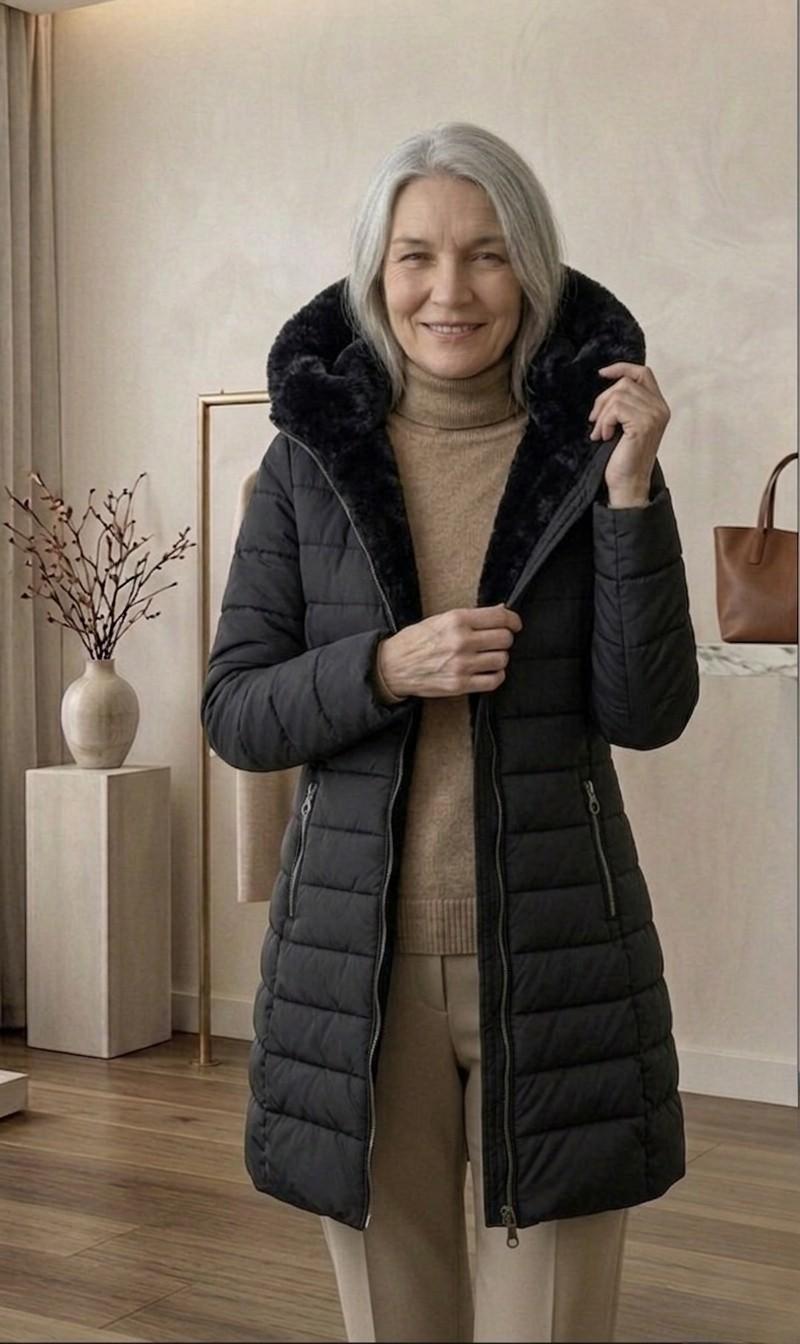 Olivia™ | Quilted A-Line Winter Coat