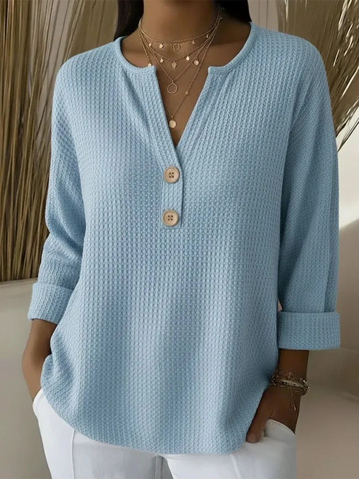 Chloe | Structural Sweater with Buttons