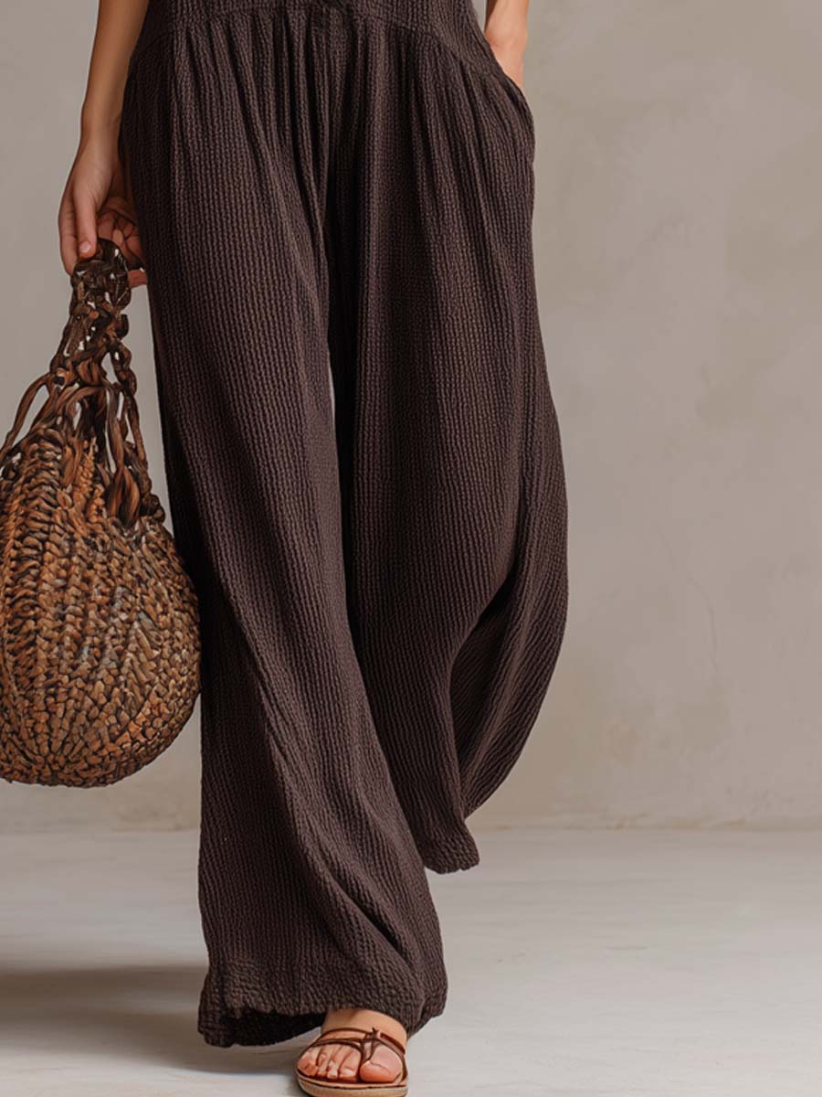 Mila | Flowing Jumpsuit with Buttons in Bohemian Style